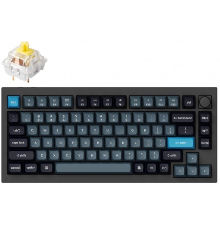 Keychron Q1 Pro bevielė mechaninė klaviatūra (ANSI, RGB, Hot-Swap, Keychron K Pro Banana)
